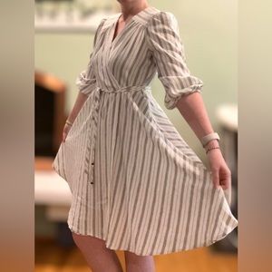 Calvin Klein || Faux-Wrap Dress